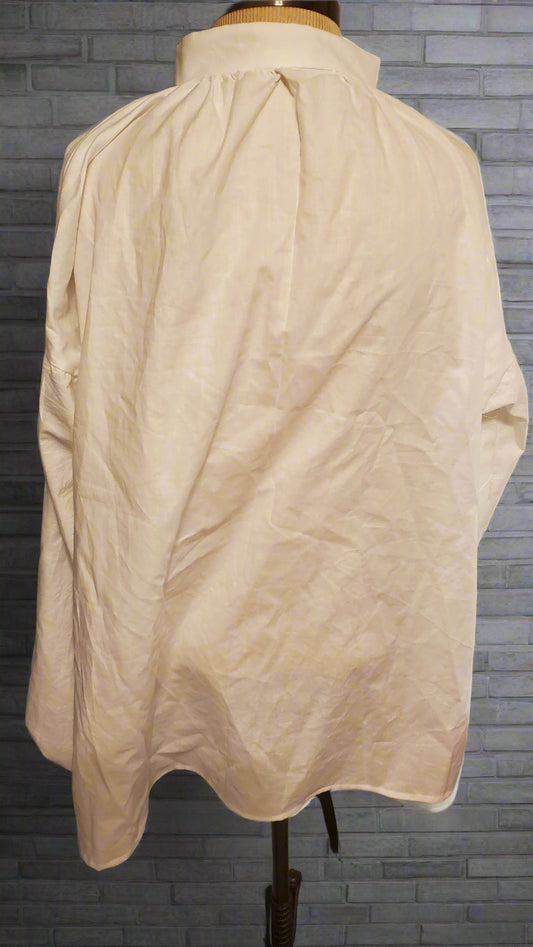 Unisex Poet Shirt with lace front