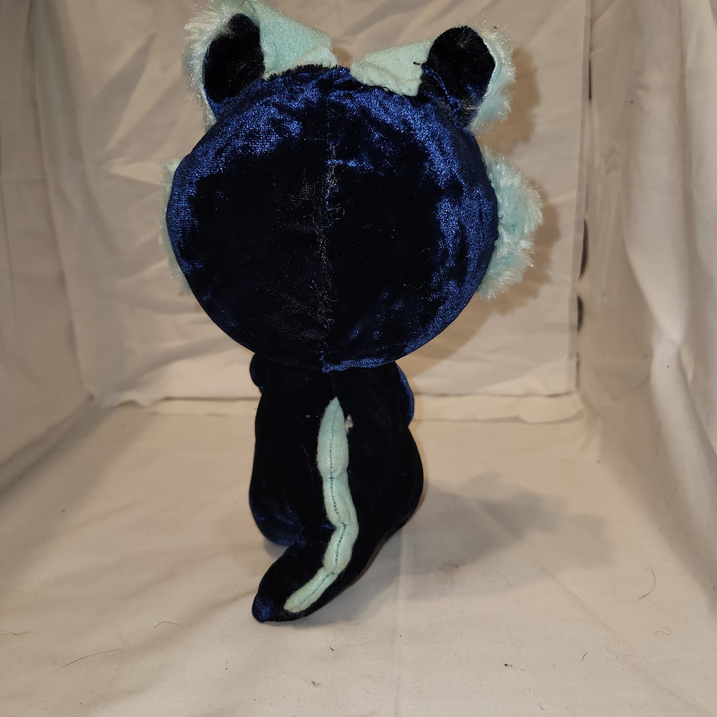 Blue Velvet Love Dragon Plush