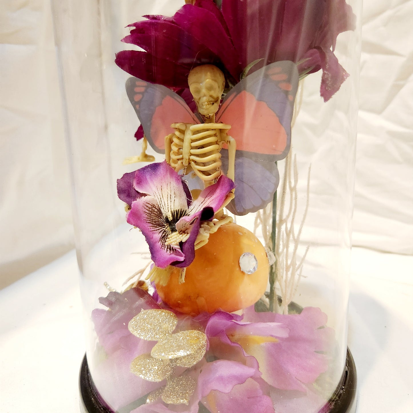 "Together Forever" Skeleton Fairy Cloche
