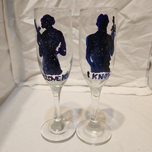 Star Wars inspired Wine glass set