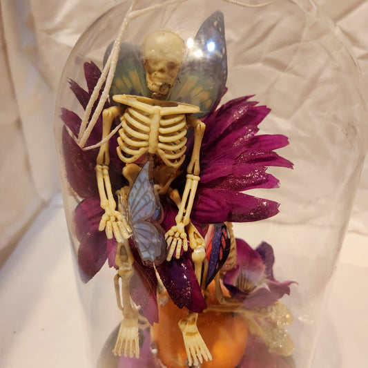 "Together Forever" Skeleton Fairy Cloche